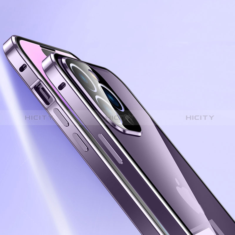 Apple iPhone 14用ケース 高級感 手触り良い アルミメタル 製の金属製 360度 フルカバーバンパー 鏡面 カバー LK1 アップル 
