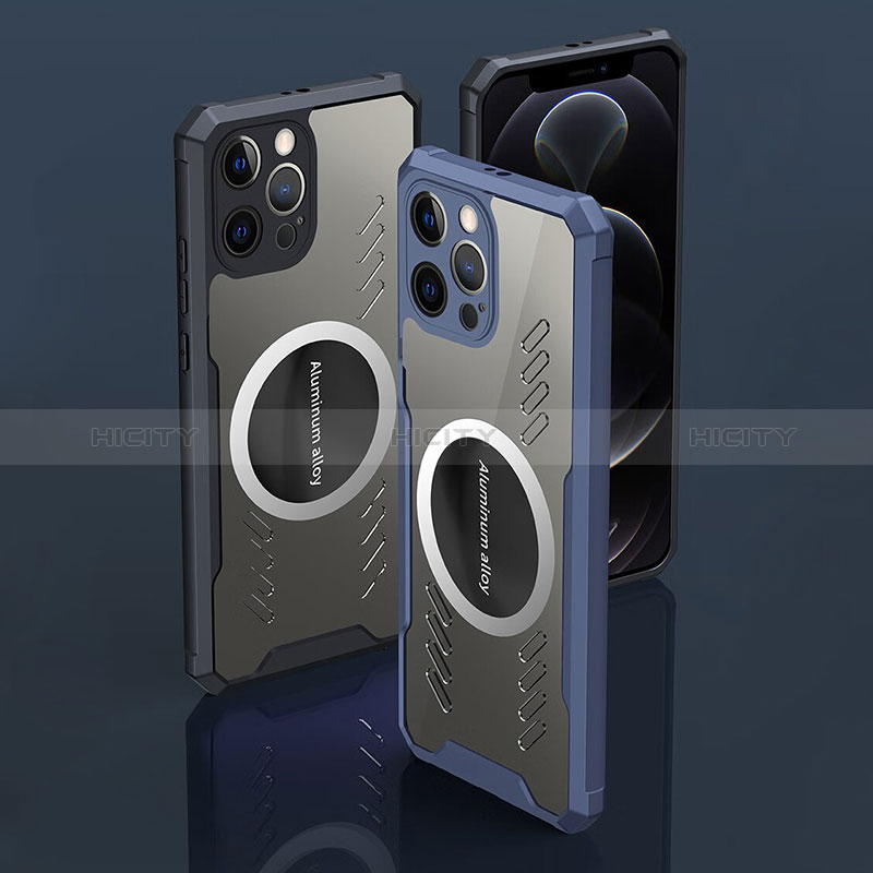 Apple iPhone 14用極薄ソフトケース シリコンケース 耐衝撃 全面保護 クリア透明 カバー Mag-Safe 磁気 Magnetic XD1 アップル 