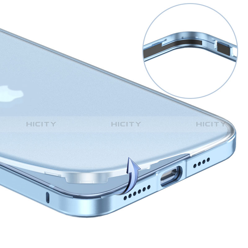 Apple iPhone 14用ケース 高級感 手触り良い メタル兼プラスチック バンパー LF1 アップル 