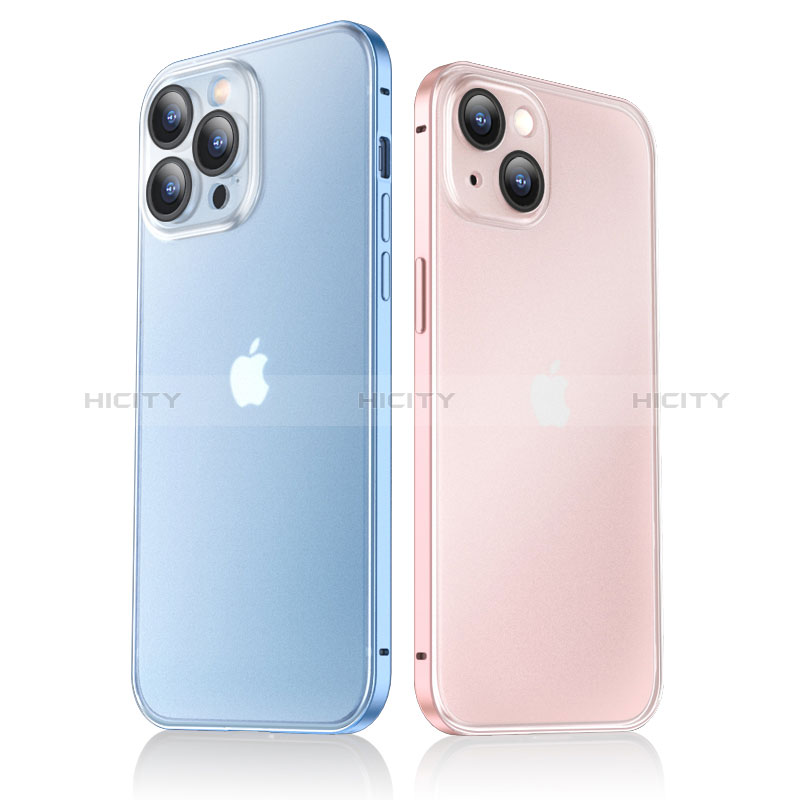 Apple iPhone 14用ケース 高級感 手触り良い メタル兼プラスチック バンパー LF1 アップル 