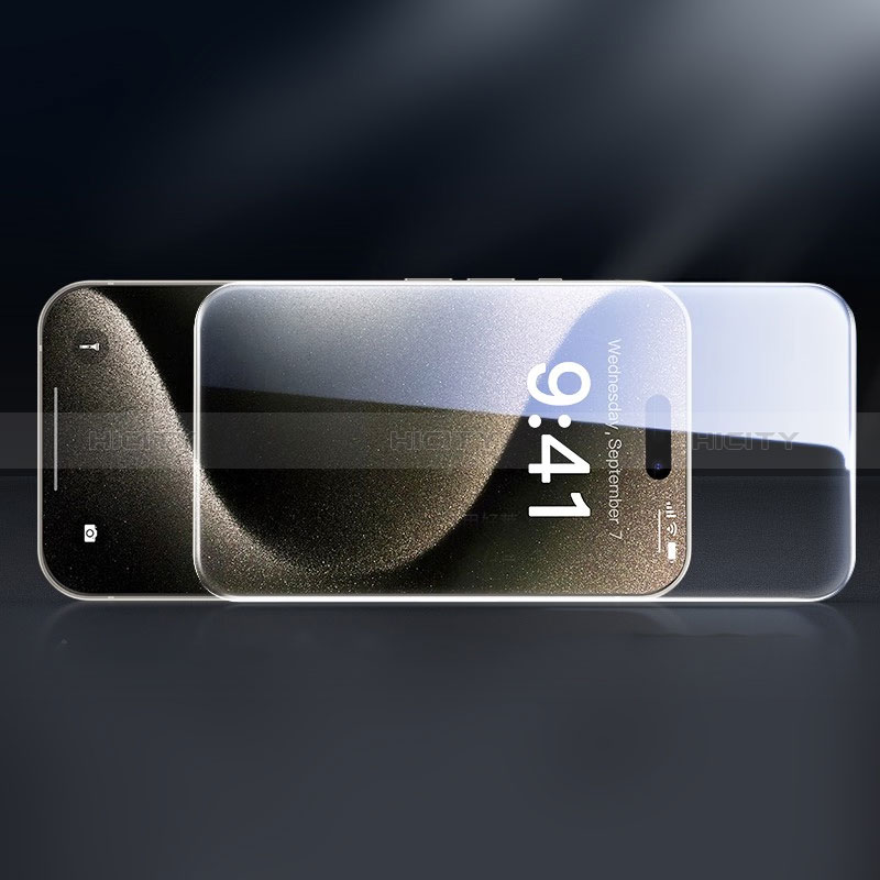 Apple iPhone 14用強化ガラス フル液晶保護フィルム U04 アップル ブラック