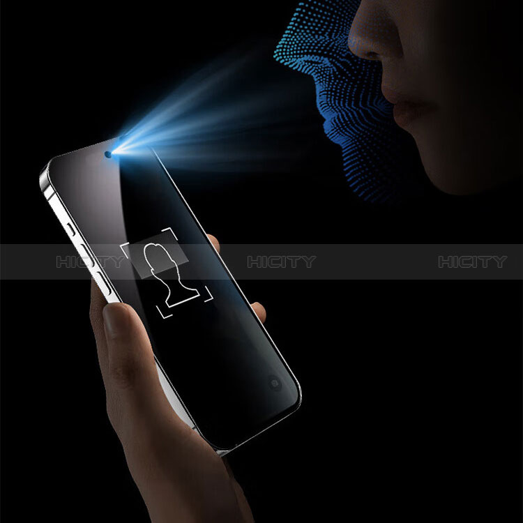 Apple iPhone 14用反スパイ 強化ガラス 液晶保護フィルム S03 アップル クリア