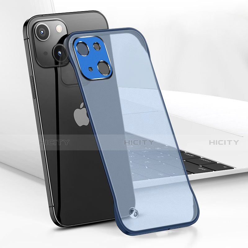Apple iPhone 14 Plus用ハードカバー クリスタル クリア透明 H05 アップル ネイビー