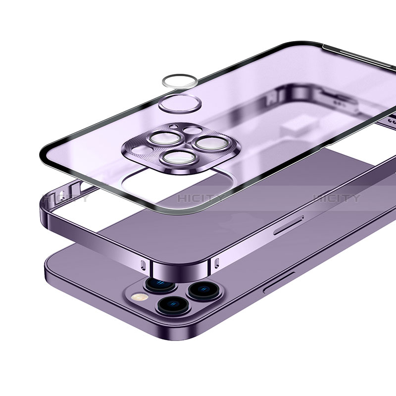 Apple iPhone 14 Plus用ケース 高級感 手触り良い メタル兼プラスチック バンパー Mag-Safe 磁気 Magnetic LK1 アップル 