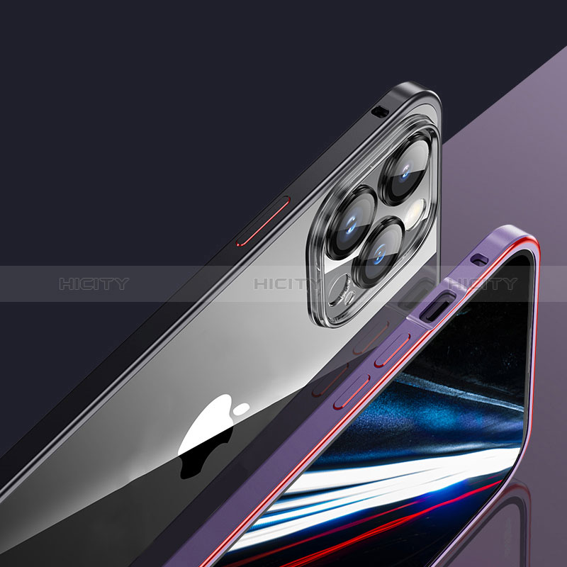 Apple iPhone 14 Plus用ケース 高級感 手触り良い メタル兼プラスチック バンパー JL1 アップル