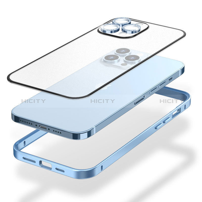 Apple iPhone 14 Plus用ケース 高級感 手触り良い メタル兼プラスチック バンパー Bling-Bling LF1 アップル 