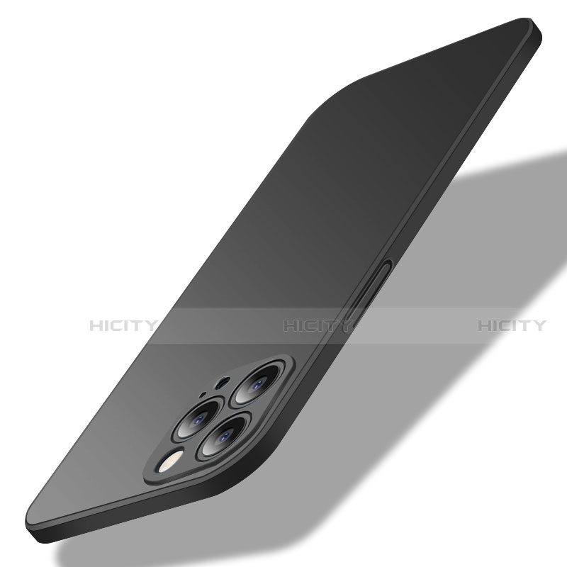 Apple iPhone 14 Pro用ハードケース プラスチック 質感もマット カバー M02 アップル ブラック