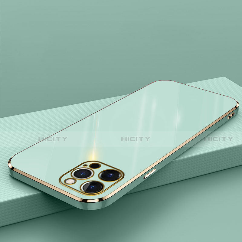 Apple iPhone 14 Pro用極薄ソフトケース シリコンケース 耐衝撃 全面保護 S04 アップル グリーン