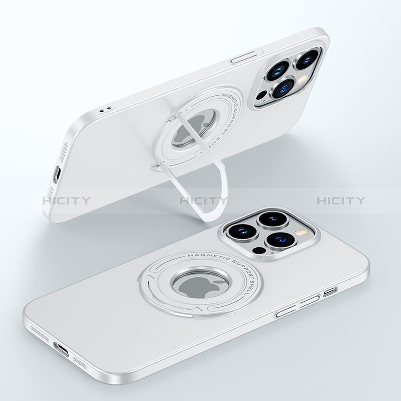 Apple iPhone 14 Pro用ハードケース プラスチック 質感もマット カバー Mag-Safe 磁気 Magnetic JB1 アップル ホワイト