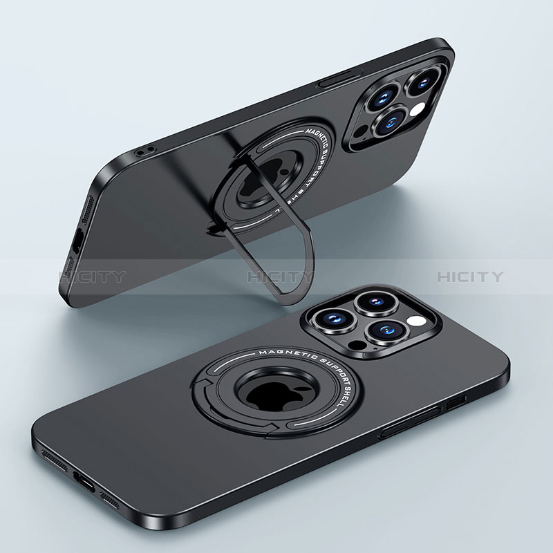 Apple iPhone 14 Pro用ハードケース プラスチック 質感もマット カバー Mag-Safe 磁気 Magnetic JB1 アップル ブラック