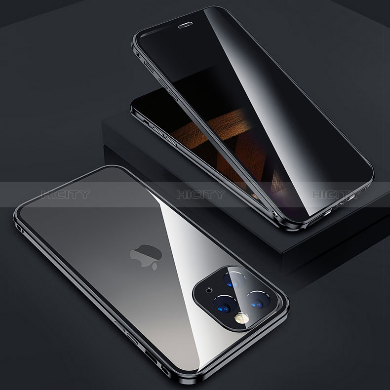 Apple iPhone 14 Pro用ケース 高級感 手触り良い アルミメタル 製の金属製 360度 フルカバーバンパー 鏡面 カバー Z05 アップル 
