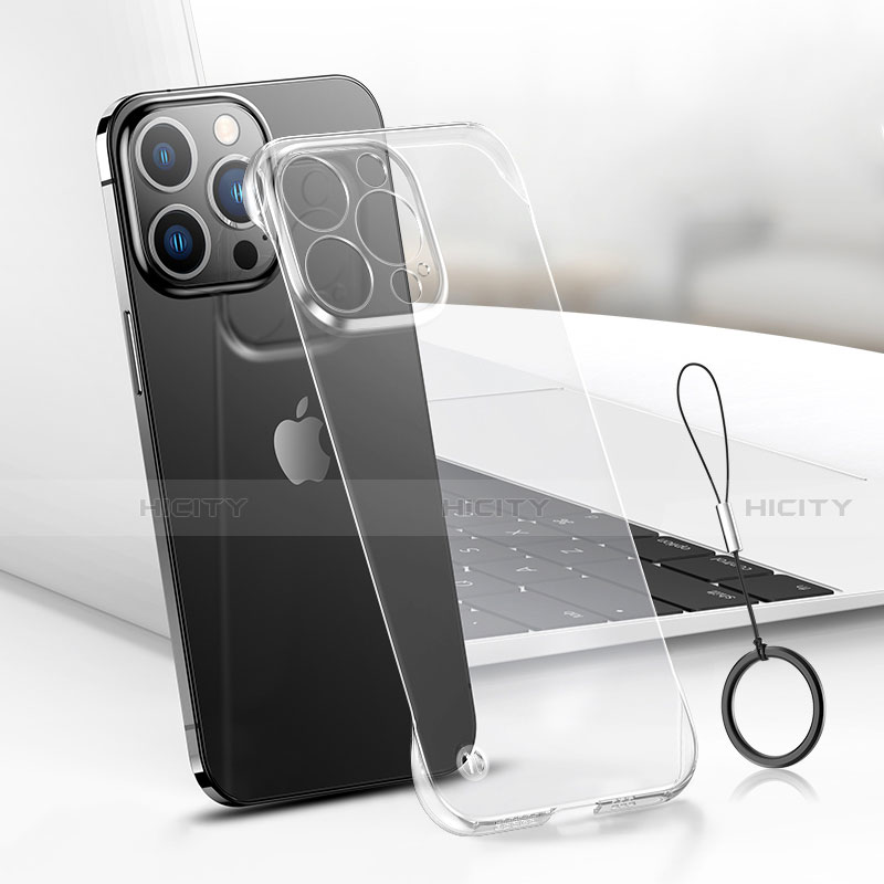 Apple iPhone 14 Pro用ハードカバー クリスタル クリア透明 H03 アップル 