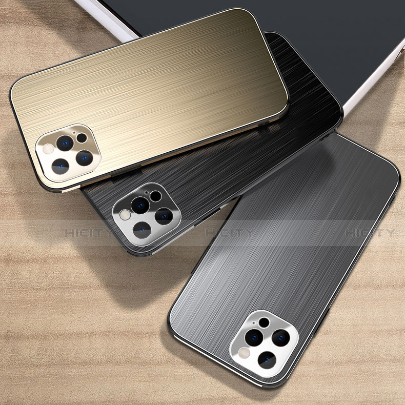 Apple iPhone 14 Pro用ケース 高級感 手触り良い アルミメタル 製の金属製 カバー M01 アップル 