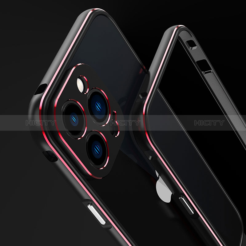 Apple iPhone 14 Pro用ケース 高級感 手触り良い アルミメタル 製の金属製 バンパー カバー アップル 