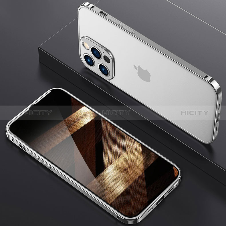 Apple iPhone 14 Pro用ケース 高級感 手触り良い アルミメタル 製の金属製 バンパー カバー A03 アップル 