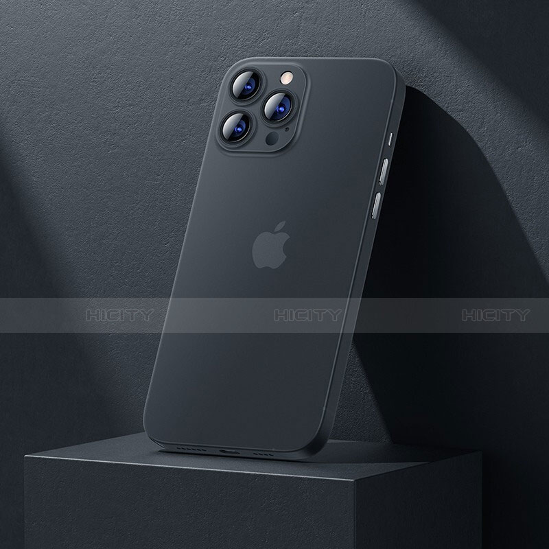 Apple iPhone 14 Pro用極薄ケース クリア透明 プラスチック 質感もマットU06 アップル 