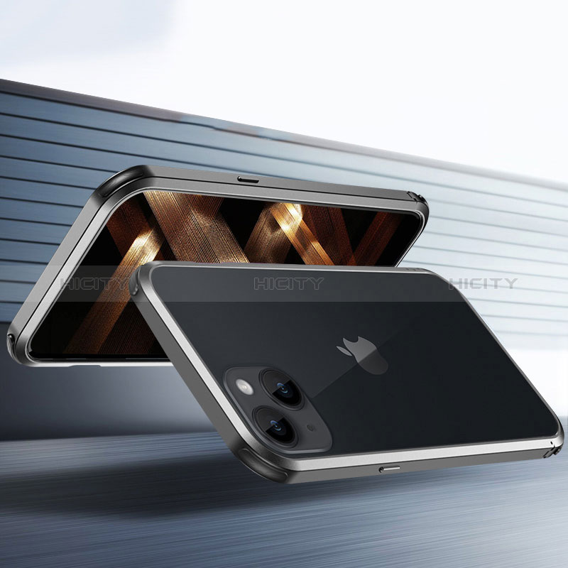 Apple iPhone 14 Pro用ケース 高級感 手触り良い アルミメタル 製の金属製 バンパー カバー LO1 アップル 