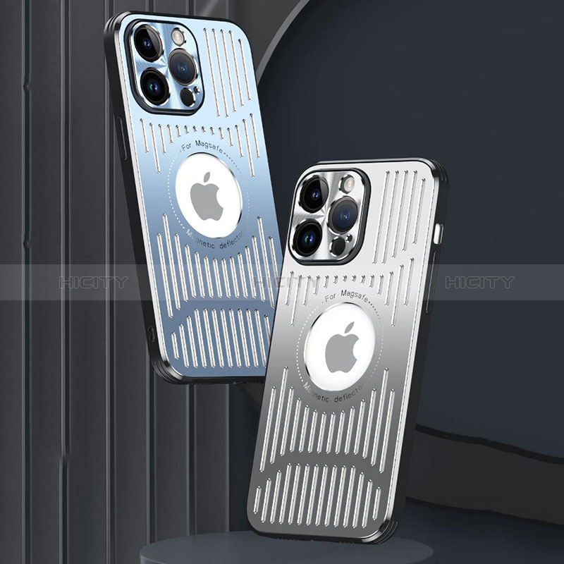 Apple iPhone 14 Pro用ケース 高級感 手触り良い アルミメタル 製の金属製 兼シリコン カバー Mag-Safe 磁気 Magnetic TX1 アップル 