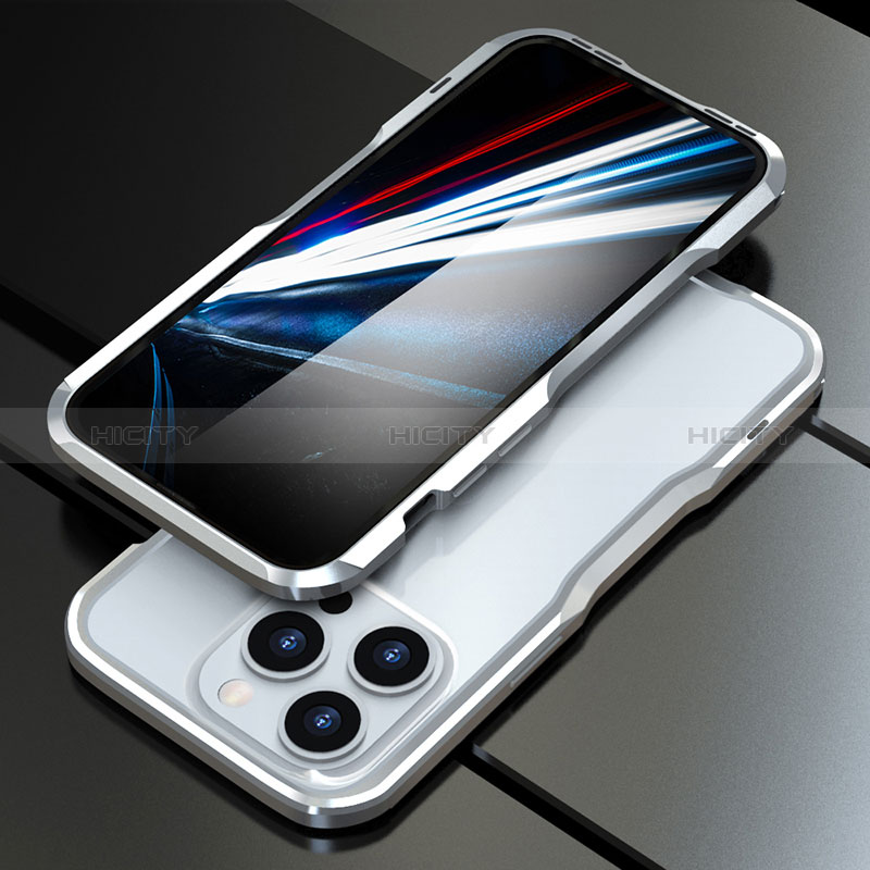 Apple iPhone 14 Pro用ケース 高級感 手触り良い アルミメタル 製の金属製 バンパー カバー LF1 アップル 