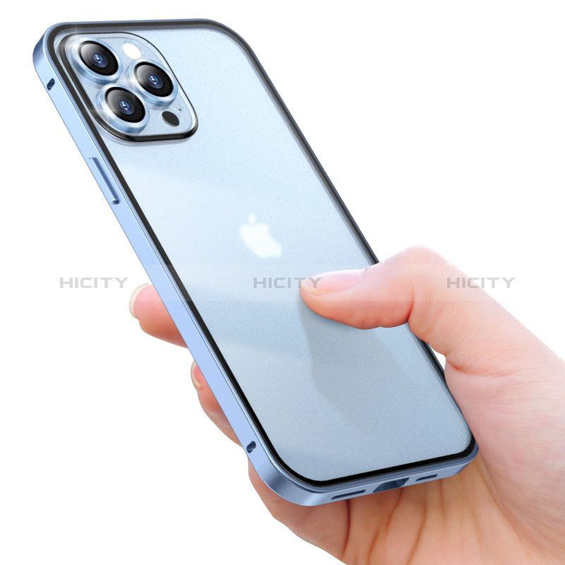 Apple iPhone 14 Pro用ケース 高級感 手触り良い メタル兼プラスチック バンパー LF3 アップル