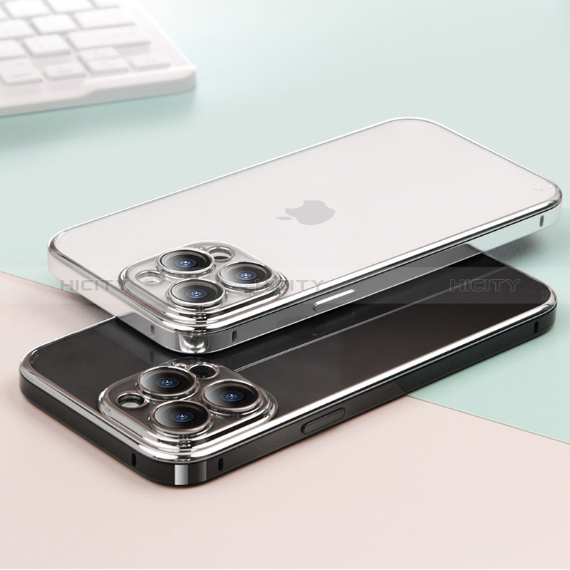 Apple iPhone 14 Pro用ケース 高級感 手触り良い メタル兼プラスチック バンパー LF5 アップル 