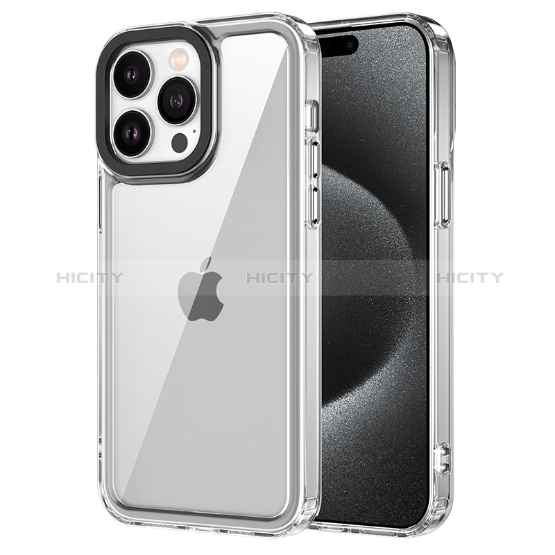 Apple iPhone 14 Pro用ハイブリットバンパーケース クリア透明 プラスチック カバー AC1 アップル 