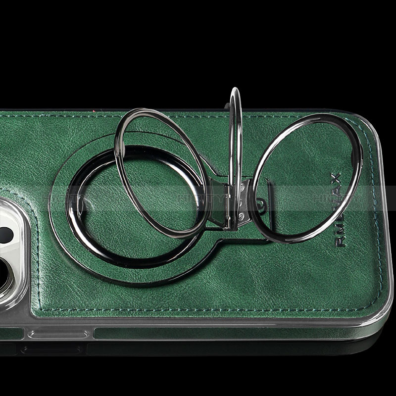 Apple iPhone 14 Pro用ケース 高級感 手触り良いレザー柄 Mag-Safe 磁気 Magnetic JD1 アップル 