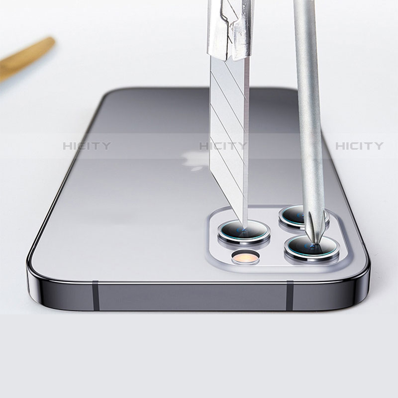 Apple iPhone 14 Pro用強化ガラス カメラプロテクター カメラレンズ 保護ガラスフイルム C03 アップル クリア