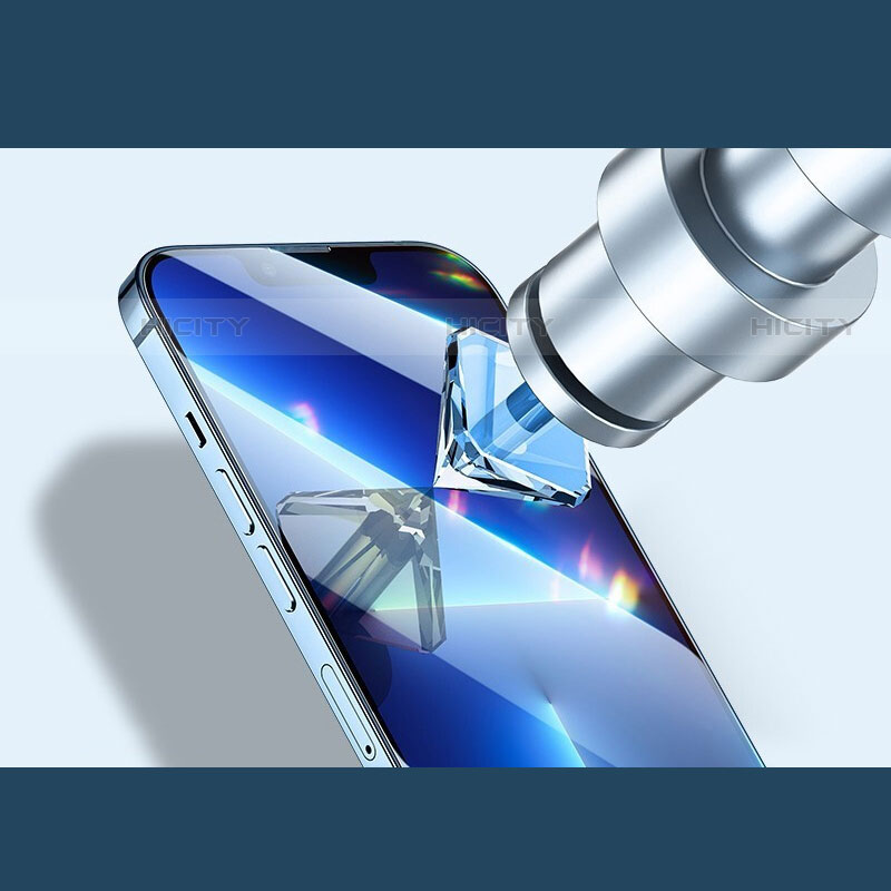 Apple iPhone 14 Pro用強化ガラス フル液晶保護フィルム F05 アップル ブラック