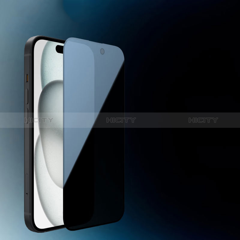 Apple iPhone 14 Pro用反スパイ 強化ガラス 液晶保護フィルム S05 アップル クリア