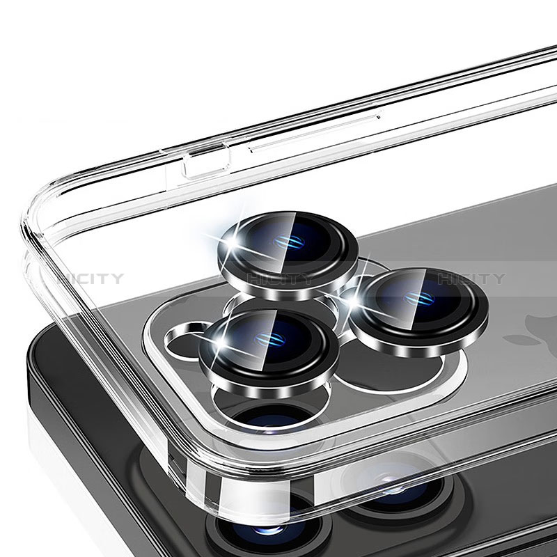 Apple iPhone 14 Pro用強化ガラス カメラプロテクター カメラレンズ 保護ガラスフイルム M01 アップル ブラック
