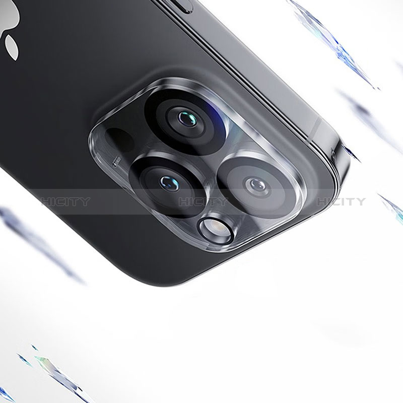 Apple iPhone 14 Pro用強化ガラス カメラプロテクター カメラレンズ 保護ガラスフイルム M02 アップル クリア