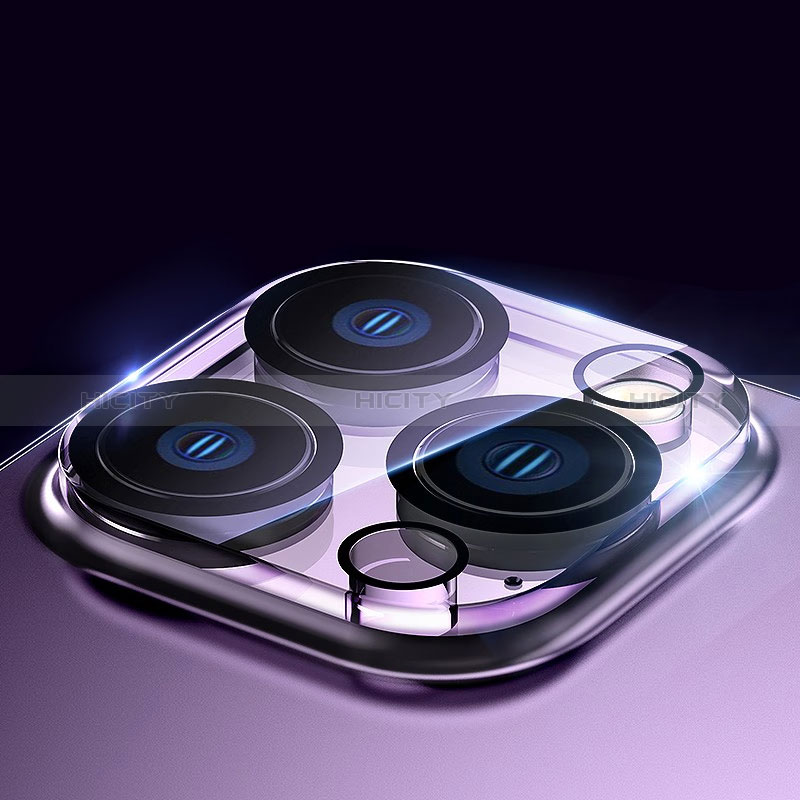 Apple iPhone 14 Pro用強化ガラス カメラプロテクター カメラレンズ 保護ガラスフイルム M03 アップル クリア