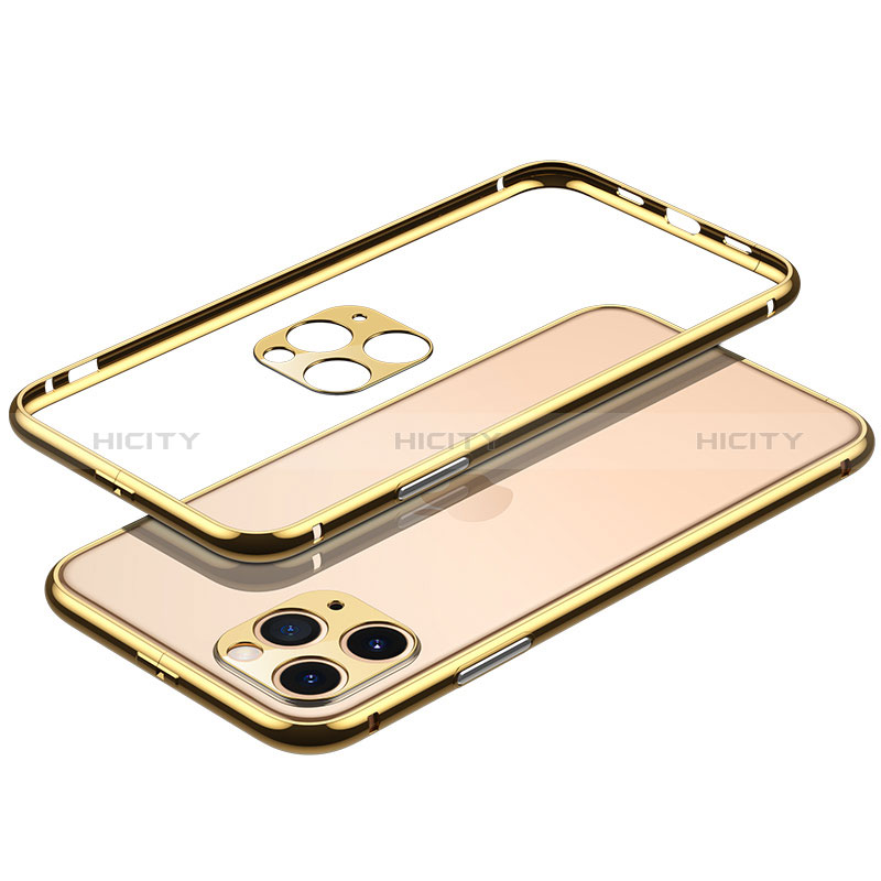 Apple iPhone 14 Pro Max用ケース 高級感 手触り良い アルミメタル 製の金属製 バンパー カバー JL2 アップル ゴールド