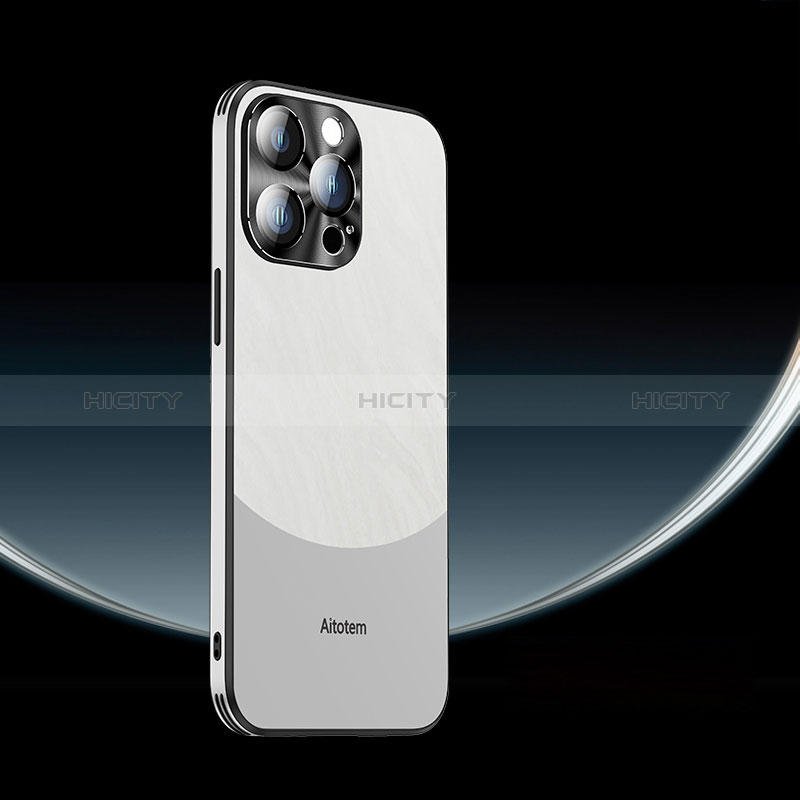 Apple iPhone 14 Pro Max用ハードケース プラスチック 質感もマット カバー AT5 アップル ホワイト