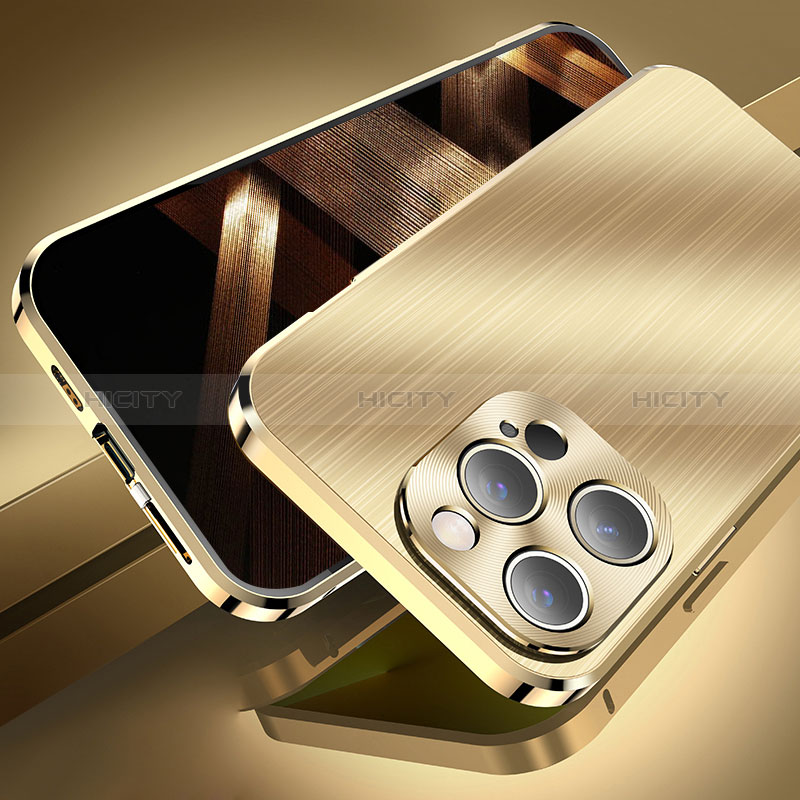 Apple iPhone 14 Pro Max用ケース 高級感 手触り良い アルミメタル 製の金属製 カバー M06 アップル 