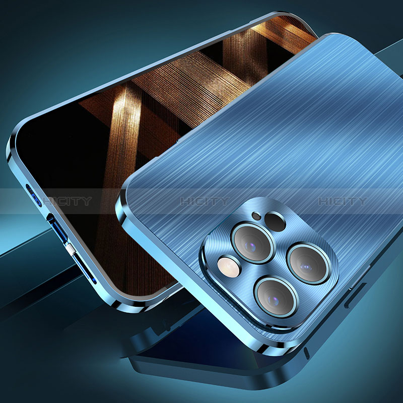 Apple iPhone 14 Pro Max用ケース 高級感 手触り良い アルミメタル 製の金属製 カバー M06 アップル