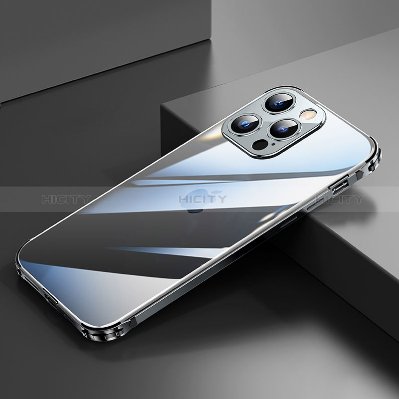 Apple iPhone 14 Pro Max用ケース 高級感 手触り良い アルミメタル 製の金属製 バンパー カバー A06 アップル 