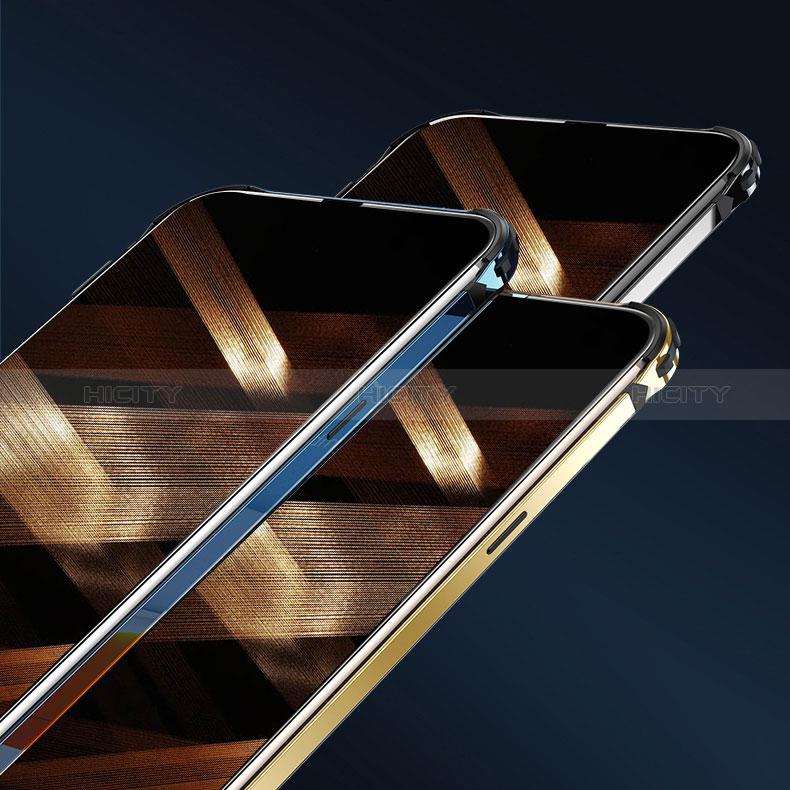 Apple iPhone 14 Pro Max用ケース 高級感 手触り良い アルミメタル 製の金属製 バンパー カバー A06 アップル 