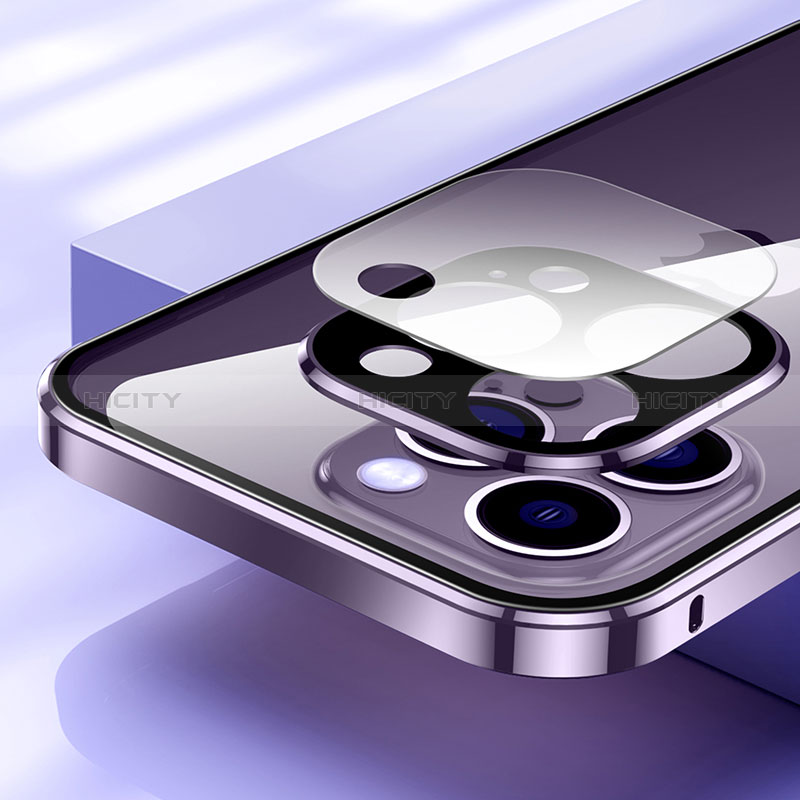 Apple iPhone 14 Pro Max用ケース 高級感 手触り良い アルミメタル 製の金属製 360度 フルカバーバンパー 鏡面 カバー LO1 アップル 