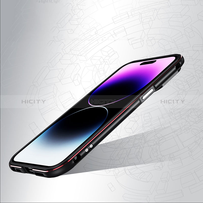 Apple iPhone 14 Pro Max用ケース 高級感 手触り良い アルミメタル 製の金属製 バンパー カバー JZ1 アップル 