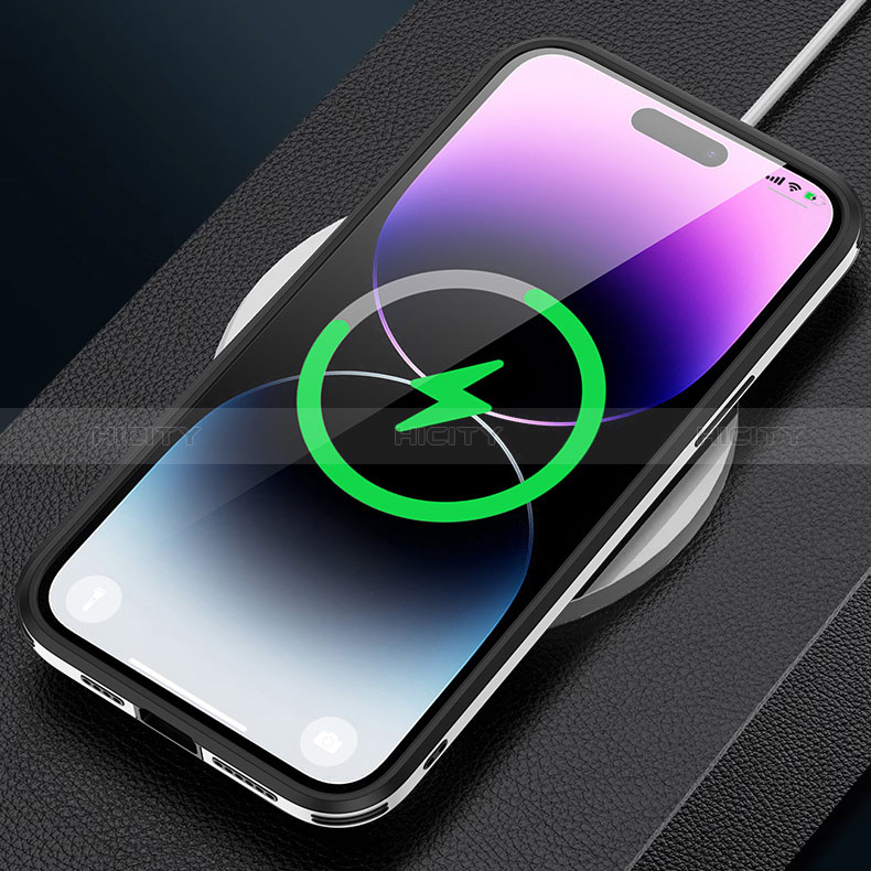 Apple iPhone 14 Pro Max用ケース 高級感 手触り良いレザー柄 AT5 アップル 