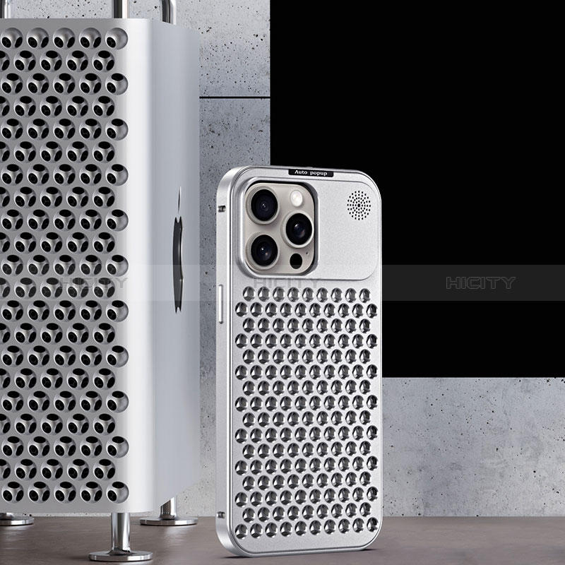 Apple iPhone 14 Pro Max用360度 フルカバー ケース 高級感 手触り良い アルミメタル 製の金属製 QC3 アップル 