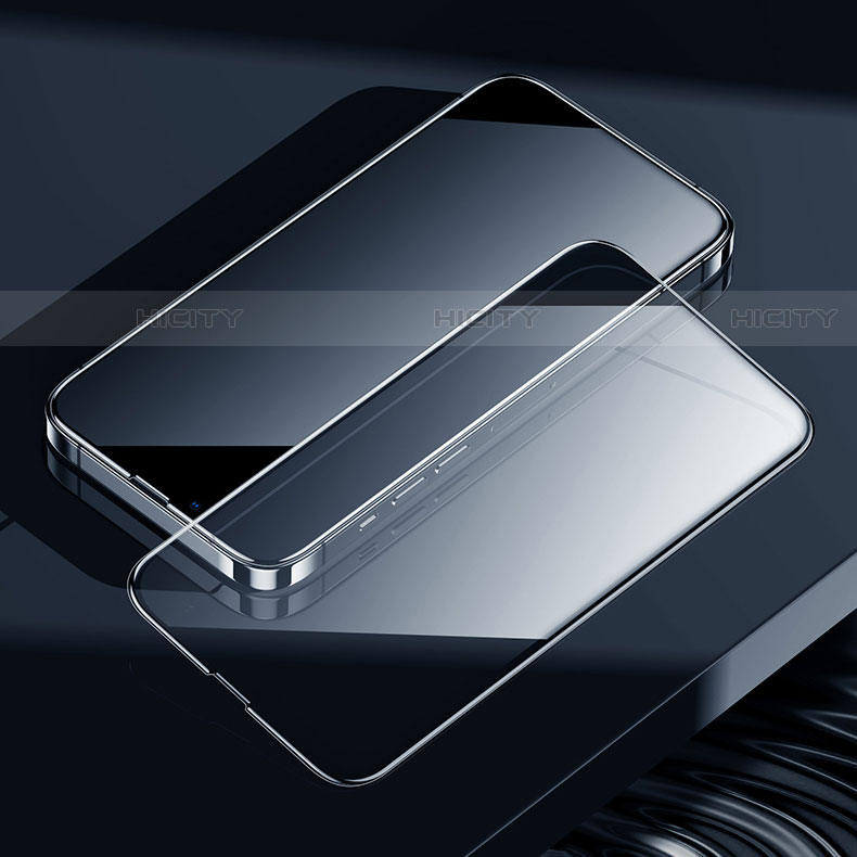 Apple iPhone 14 Pro Max用強化ガラス フル液晶保護フィルム F03 アップル ブラック