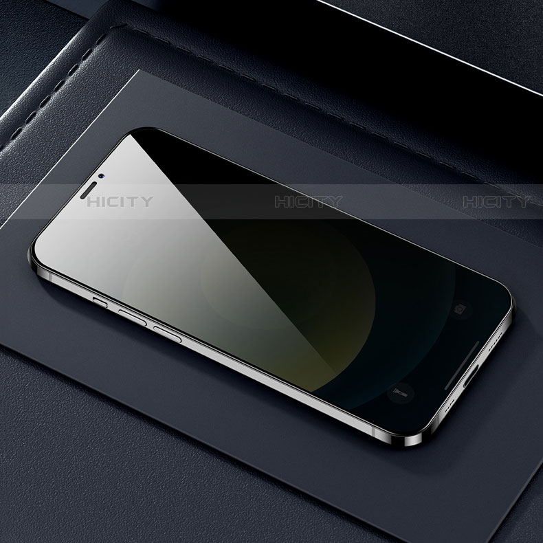 Apple iPhone 14 Pro Max用反スパイ 強化ガラス 液晶保護フィルム M12 アップル クリア