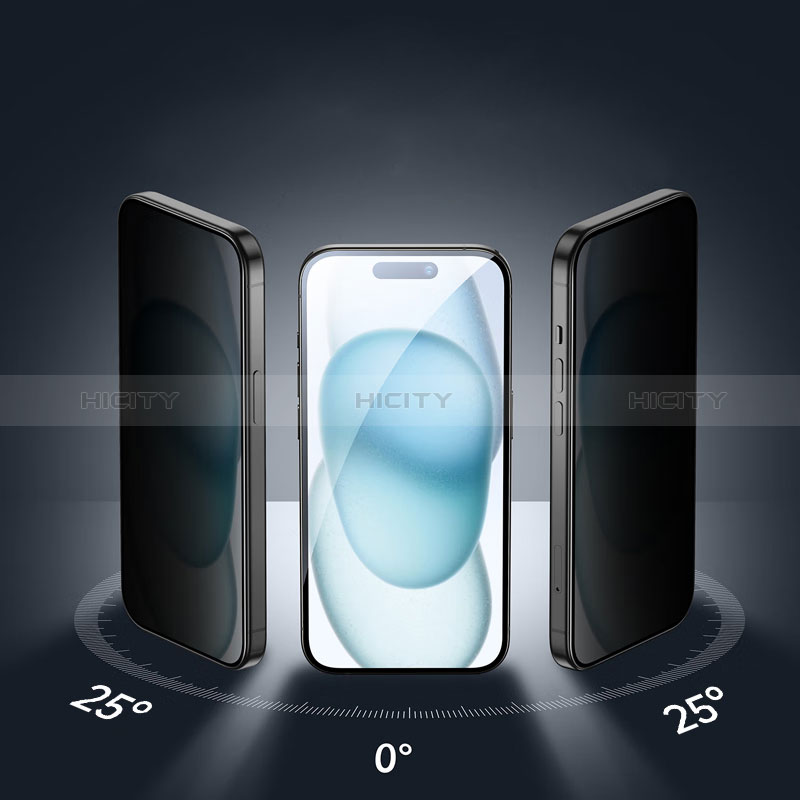 Apple iPhone 14 Pro Max用反スパイ 強化ガラス 液晶保護フィルム S01 アップル クリア