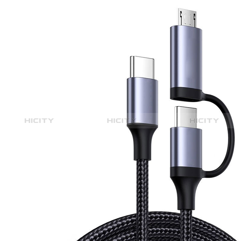 Apple iPhone 15用Type-C USB-C to Type-C USB-C アクティブ変換ケーブルアダプタ 60W H02 アップル ブラック