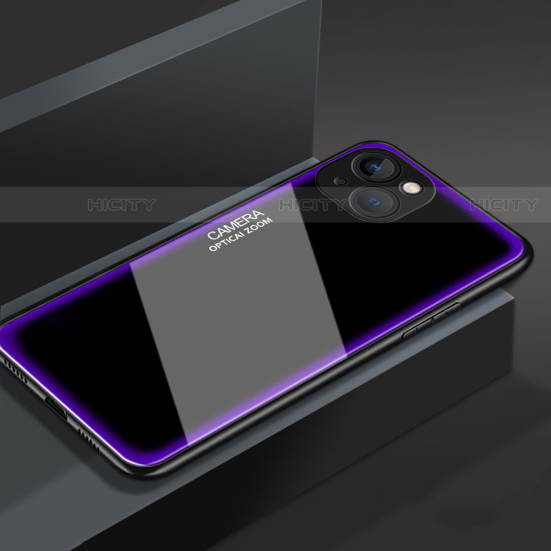 Apple iPhone 15用ハイブリットバンパーケース プラスチック 鏡面 カバー M01 アップル 
