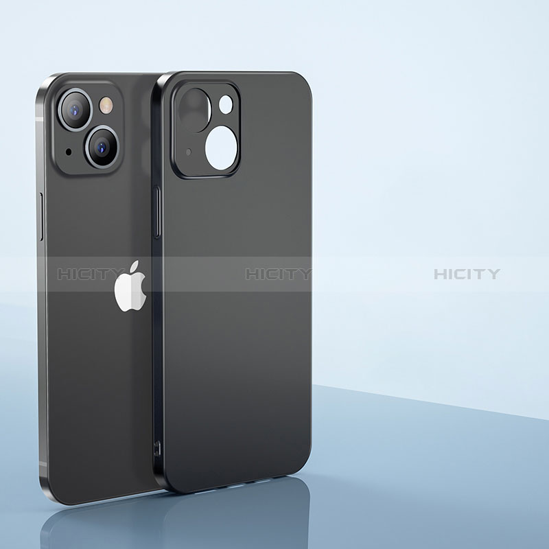 Apple iPhone 15用極薄ケース クリア透明 プラスチック 質感もマットU01 アップル 