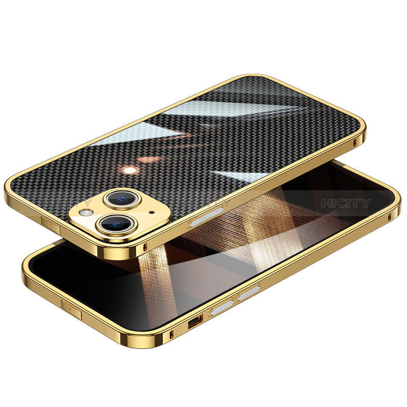 Apple iPhone 15用ケース 高級感 手触り良い アルミメタル 製の金属製 バンパー カバー A02 アップル 